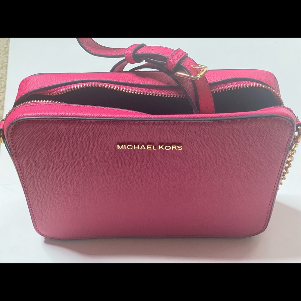 Pink square purse